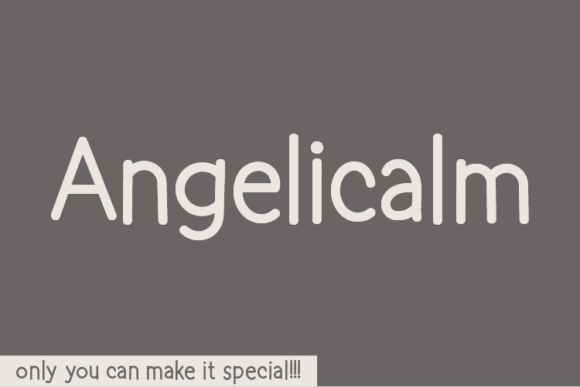 Angelicalm: A Natural Handwritten Font for Editorial Elegance