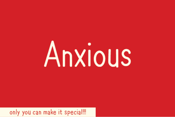 Anxious: A Handwritten Font That Speaks to the Soul of Your Campaign