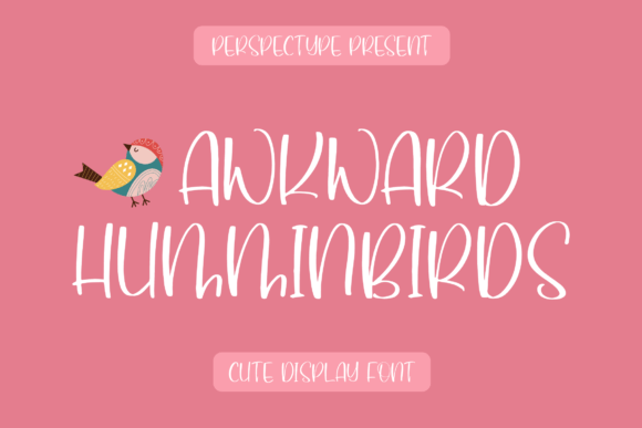 Awkward Humminbirds Font: A Playful Script for Digital Branding and Web Design