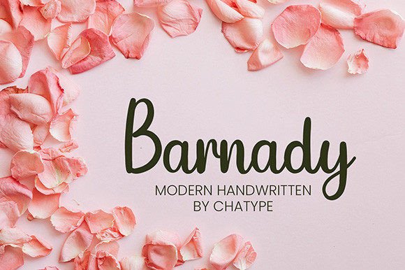 Barnady: A Fresh Handwritten Font for Modern Branding Projects