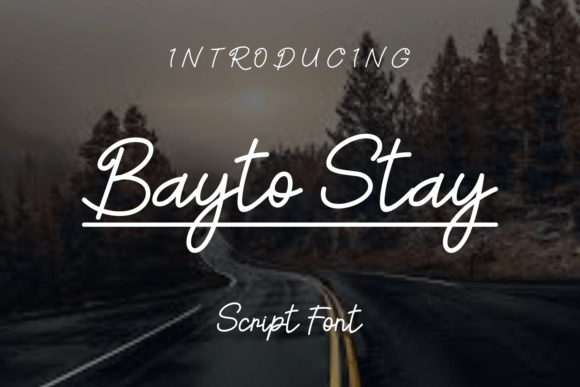 Bayto Stay: A Delicate Handwritten Font That Elevates Small Business Branding