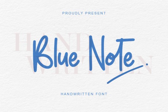 Blue Note: A Handwritten Font That Brings Personality to Branding Projects