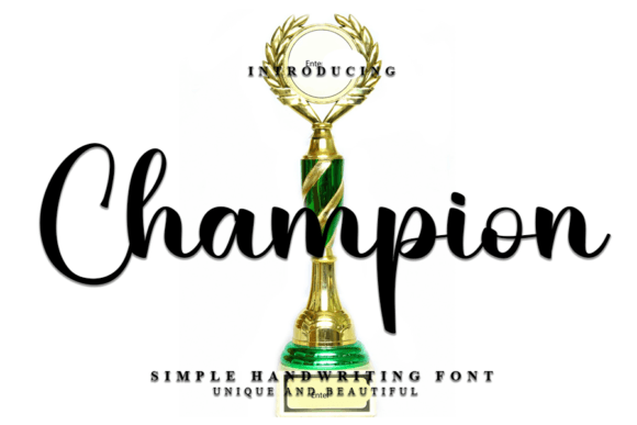 Champion: A Bold Script Font for Modern Web and Digital Design