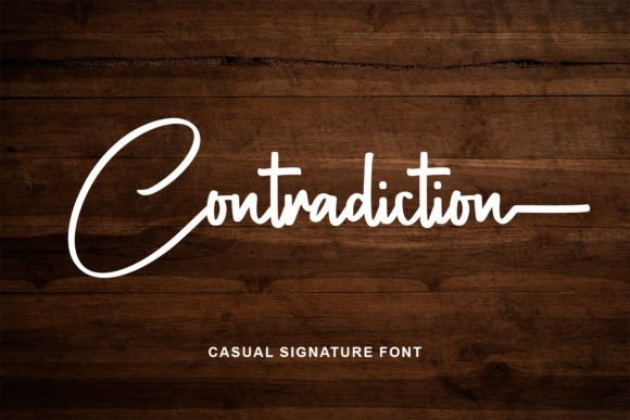 Contradiction: A Bold Signature Font That Adds Personality to Brand Design