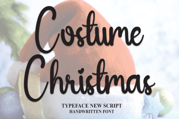 Costume Christmas: A Handwritten Font for Warm Editorial Design