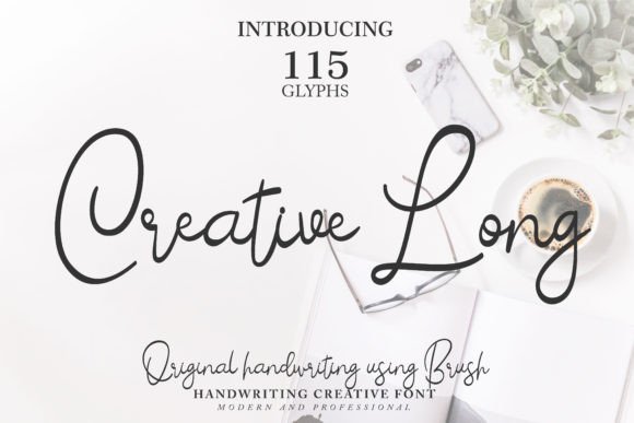 Creative Long: A Bold Handwritten Font for Modern Web Design