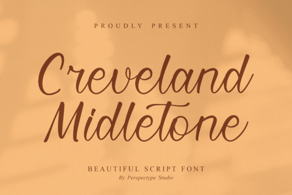 Creveland Midletone: A Charming Script Font for Elegant Branding