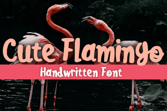 Cute Flamingo: A Playful Handwritten Font for Modern Marketing Design