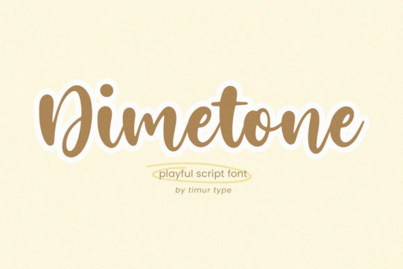 Dimetone: A Handwritten Script Font That Elevates Your Craft and Product Designs