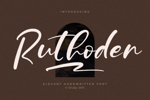 Elegant Handwritten Font for Makers: Bringing Ruthoden to Life in Your Creative Projects