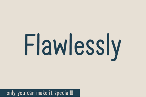 Flawlessly: A Natural Handwritten Font That Elevates Small Business Branding
