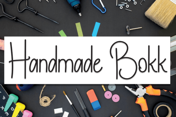 Handmade Bokk: A Sweet Script Font for Crafters and Product Designers