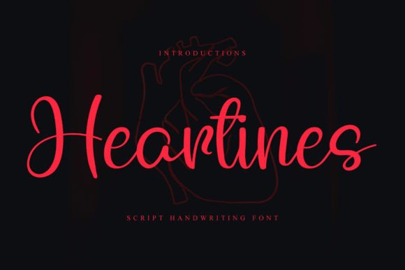 Heartines: A Sweet Script Font for Crafters and Product Designers