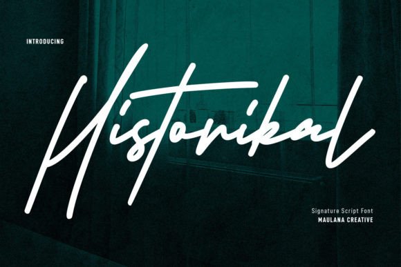 Historikal: A Signature Script Font That Elevates Digital Marketing Design