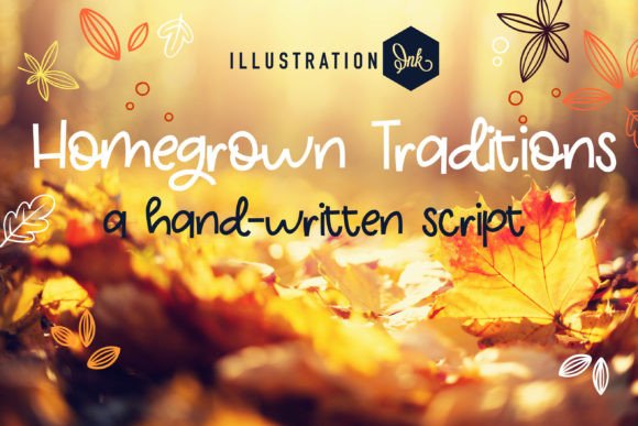 Homegrown Traditions: A Handcrafted Script Font for Warm, Personalized Craft Designs