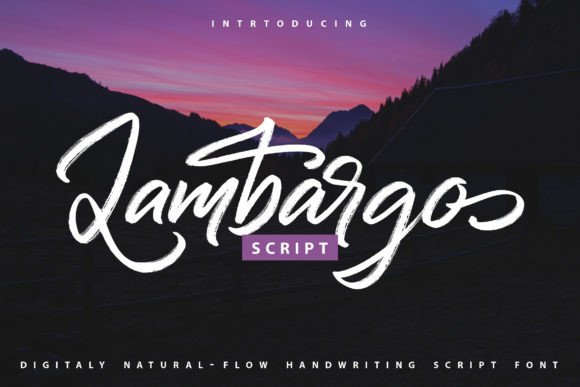Lambargo: A Handwritten Font That Elevates Editorial Design