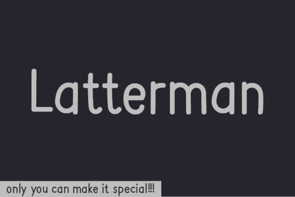 Latterman: A Unique Handwritten Font for Crafters and Makers