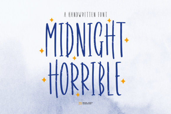 Midnight Horrible: A Playful Handwritten Font for Crafters and Makers