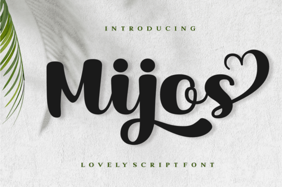 Mijos: A Bold Script Font for Crafters and Product Designers
