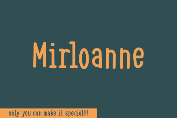 Mirloanne: A Handwritten Font That Brings Charm to Every Maker’s Project