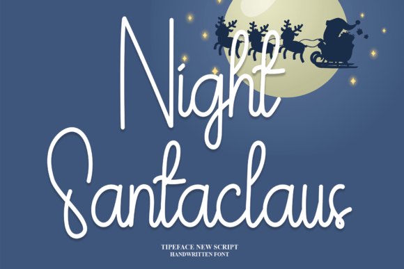 Night Santaclaus: A Handwritten Font That Brings Charm to Every Maker’s Project