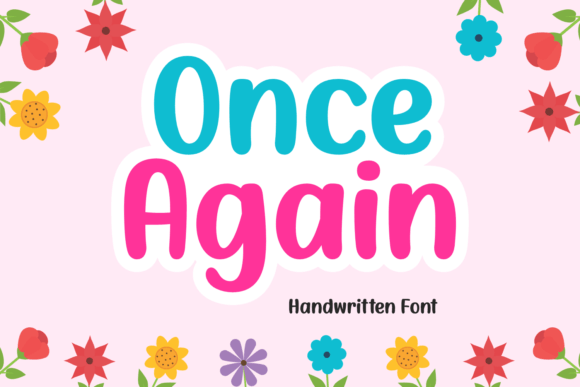 Once Again: A Charming Handwritten Font for Thoughtful Editorial Design