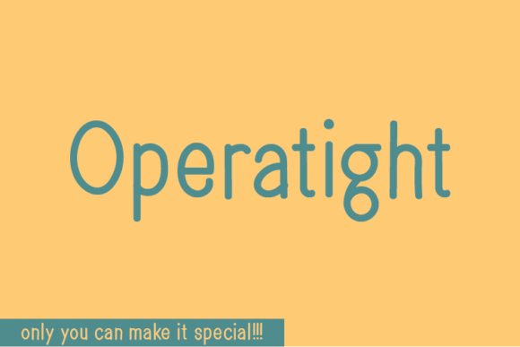Operatight: A Handwritten Font That Elevates Small Business Branding