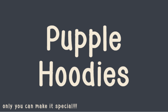 Pupple Hoodies: A Unique Handwritten Font for Modern Web Design