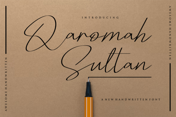 Qaromahsultan: A Modern Script Font That Elevates Your Brand Identity