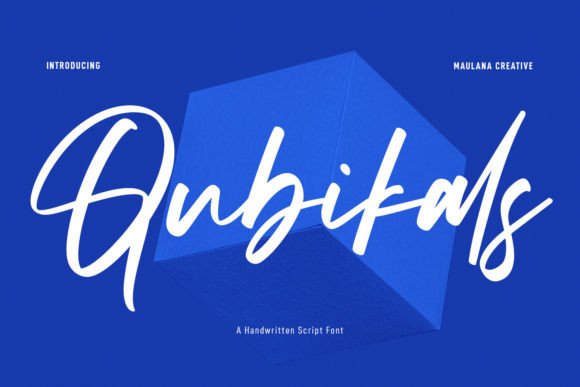 Qubikals: A Handwritten Font That Brings Elegance to Editorial Design