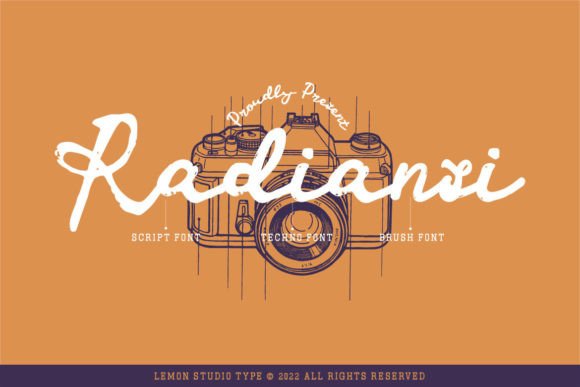 Radiansi: A Techno-Brush Font for Modern Campaign Design