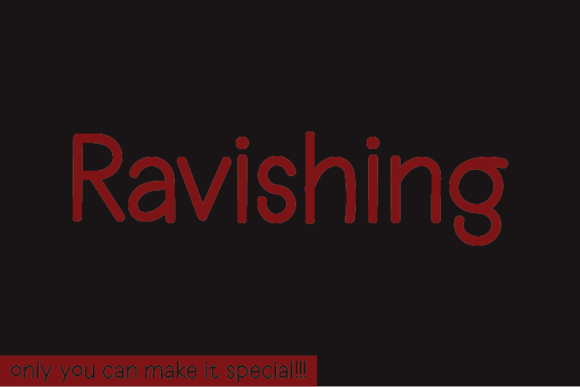 Ravishing: A Handwritten Font That Elevates Campaign Typography