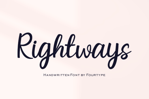 Rightways: A Handwritten Font That Elevates Editorial Design