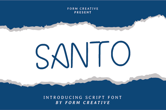 Santo: A Handwritten Font for Bold Editorial Design