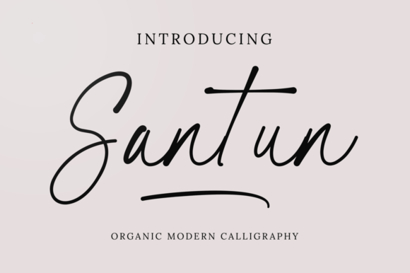 Santun Signature: A Script Font That Elevates Campaign Typography