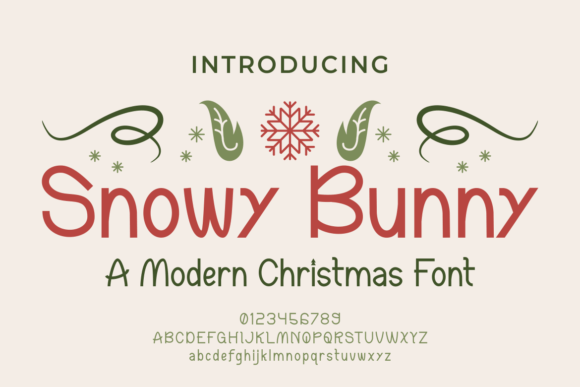 Snowy Bunny: A Festive Handwritten Font for Creative Branding