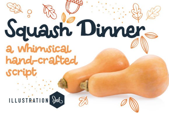 Squash Dinner: A Bold Script Font That Elevates Digital Branding