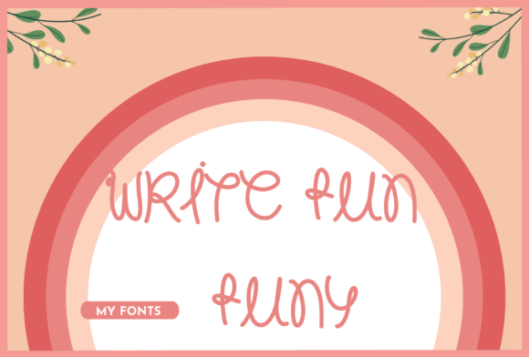 Write Fun Funy: A Quirky Handwritten Font That Elevates Small Business Branding